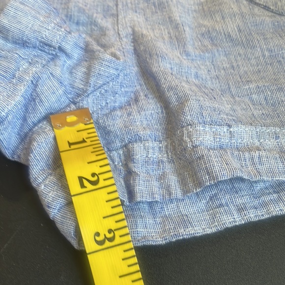 Express sailor shorts,light blue,Linen cotton blend, front buttons, size 4 - Picture 8 of 9